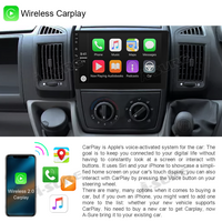 Android 13 CarPlay Autoradio 2+32 GB GPS Navi für 1-Din Fiat Ducato Citroen Relay 2007–2023