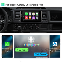 4+64GB 8-Core Android 13 Autoradio GPS DSP 4G Dongle Navi für VW T6 Transporter Multivan ChatGPT WIFI