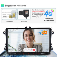 4+64GB 8-Core Android 13 Autoradio GPS DSP 4G Dongle Navi für VW T6 Transporter Multivan ChatGPT WIFI