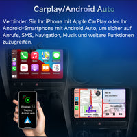 9 Zoll 2+64GB Android 14 Autoradio für Ford Focus MK2 2004-2011, 1280x800 IPS Touchscreen kabelloses CarPlay Android Auto GPS-Navigation Lenkradsteuerung Bluetooth 5.0 Wi-Fi DSP FM RDS USB