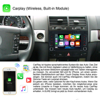 Für VW Transporter Multivan T5 Autoradio 2+32GB Carplay Navi 2 DIN Android 11 GPS SWC