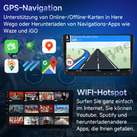 9 Zoll 4+64GB Android 14 Autoradio für VW Passat B6 B7 CC/Polo MK5 6/Golf 5 6 Plus/Tiguan/Touran/Sharan/EOS/Beetle, 8-Kern GPS-Navigation 1280HD IPS Touchscreen kabelloses CarPlay Android Auto 4G LTE Bluetooth 5.0 Wi-Fi DSP FM RDS USB