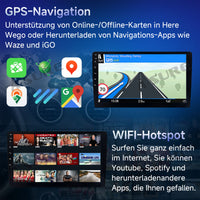 9 Zoll 2+64GB Android 14 Autoradio für VW Polo V 6C 2008-2017 mit 1280HD IPS Touchscreen kabelloses CarPlay Android Auto GPS-Navigation Bluetooth 5.0 Wi-Fi DSP USB Rückfahrkamera