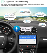 9‘’ Wireless Carplay Autoradio Android Navi 3G+32G GPS für AUDI A3 S3 RS3