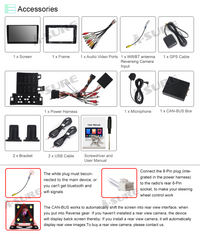 Android 13 CarPlay Autoradio 2+32 GB GPS Navi für 1-Din Fiat Ducato Citroen Relay 2007–2023