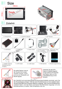 2+32GB 7" Autoradio Navi WIFI für VW Passat B5 Golf MK4 Polo MK3 MK4 Seat Skoda 