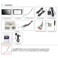Android 12 Autoradio 2+32GB GPS Navi CarPlay DSP Für Toyota Corolla 2006-2012 