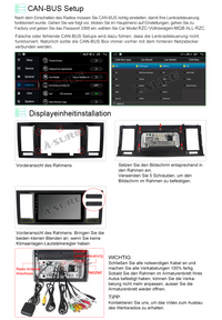 Android 12 Autoradio Carplay WIFI GPS Navi für VW T6 Transporter Multivan 2016-2021