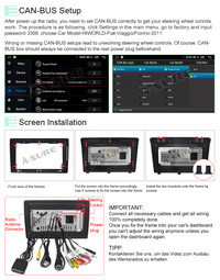 Android 13 CarPlay Autoradio 2+32 GB GPS Navi für 1-Din Fiat Ducato Citroen Relay 2007–2023