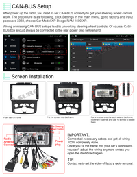 9'' Android 12 CarPlay Car Stereo Radio for Dodge Ram Pickup 2013-2018 with Automatic A/C 2+32GB GPS Navi