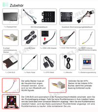 2+32G Carplay Android 12 Autoradio Navi GPS für Astra H 2004-2008 Zafira B 2005-2015