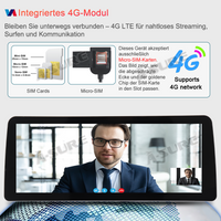 12,3 Zoll 8-Kern 4+64GB Autoradio für Hochkonfigurationsversionen (MIT OEM-Maus) von AUDI A4/S4 B8 (2009-2016), AUDI RS4 B8 (2012-2015), Android 14 2K QLED IPS Touchscreen kabelloses CarPlay Android Auto GPS-Navigation Bluetooth Wi-Fi 4G LTE DSP FM RDS