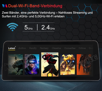 12,3 Zoll 8-Kern 4+64GB Autoradio für Hochkonfigurationsversionen (MIT OEM-Maus) von AUDI A4/S4 B8 (2009-2016), AUDI RS4 B8 (2012-2015), Android 14 2K QLED IPS Touchscreen kabelloses CarPlay Android Auto GPS-Navigation Bluetooth Wi-Fi 4G LTE DSP FM RDS