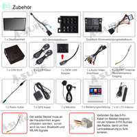 4+64GB 8-Kern Android 14 Autoradio für Opel Corsa/Corsa D/Zafira B/Astra H/Antara/Vectra C/Meriva, 1280HD IPS Touchscreen kabelloses CarPlay Android Auto 4G LTE GPS-Navigation Bluetooth 5.0 Wi-Fi DSP RDS USB Rückfahrkamera