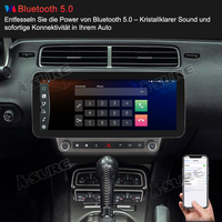 12,3 Zoll 8-Kern 4+64GB Autoradio Android 14 für Chevrolet Camaro MK5 2010-2015, HD 1920x720 IPS Touchscreen kabelloses CarPlay Android Auto GPS-Navigation Bluetooth Wi-Fi DSP FM RDS 4G LTE