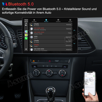 13,1" 8-Kern Android 14 Autoradio 4+64GB für SEAT LEON MK3 2013-2019, 2K IPS Touchscreen kabelloses CarPlay Android Auto GPS-Navigation Bluetooth Wi-Fi DSP FM RDS 4G LTE
