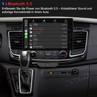 13,1 Zoll 4+64GB Android 14 2-Din Autoradio für Ford Transit Tourneo Custom 2018-2022, 8-Kern 2K IPS Touchscreen Rückfahrkamera kabelloses CarPlay Android Auto GPS-Navigation Bluetooth Wi-Fi DSP FM RDS 4G LTE USB