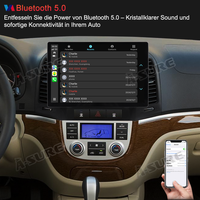 13,1 Zoll 8-Kern Android 14 4+64GB Autoradio für Hyundai Santa Fe 2006-2012, 2K QLED IPS Touchscreen kabelloses CarPlay Android Auto 4G LTE GPS-Navigation Bluetooth Wi-Fi DSP FM RDS USB