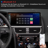 12,3 Zoll 8-Kern 4+64GB Android 14 Autoradio für Low-Konfigurationsversionen (OHNE OEM-Maus) von AUDI A4/S4 B8 (2009-2016), AUDI RS4 B8 (2012-2015), 2K QLED Touchscreen Apple CarPlay Android Auto GPS-Navigation Bluetooth Wi-Fi 4G LTE DSP FM RDS