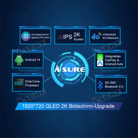 12,3 Zoll 8-Kern 4+64GB Autoradio Android 14 für Chevrolet Camaro MK5 2010-2015, HD 1920x720 IPS Touchscreen kabelloses CarPlay Android Auto GPS-Navigation Bluetooth Wi-Fi DSP FM RDS 4G LTE