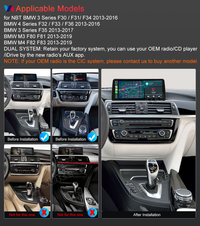 A-Sure 12.3" 2K Touchscreen 8-core 4+64GB Car Radio Android 16 Stereo for NBT BMW 3 F30/F31/F34/F35 (2013-2016)/BMW 4 F32/F33/F36 (2013-2016), Support Apple CarPlay/Android Auto/GPS Nav/4G LTE/Wi-Fi/BT 5.0/DSP
