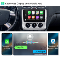 8-Kern 4+64GB Android 14 Autoradio für Ford Focus MK2 2004-2011, 9 Zoll 1280HD IPS Touchscreen kabelloses CarPlay Android Auto 4G LTE GPS-Navigation Bluetooth 5.0 Wi-Fi DSP FM RDS USB Rückfahrkamera