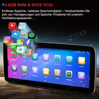 12,3 Zoll 8-Kern 4+64GB Android 14 Autoradio für Hochkonfigurationsversionen (MIT OEM-Maus) von AUDI A4/S4 B8 (2009-2016), AUDI RS4 B8 (2012-2015), 2K QLED IPS Touchscreen Apple CarPlay Android Auto GPS-Navigation Bluetooth Wi-Fi 4G LTE DSP FM RDS