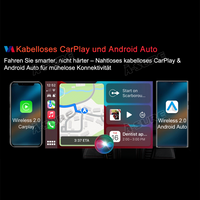 13,1" 8-Kern 4+64GB Android 14 Autoradio für Jeep Compass 2017-2020, 2K IPS Touchscreen kabelloses CarPlay Android Auto GPS-Navigation Bluetooth 5.1 Wi-Fi DSP FM RDS 4G LTE