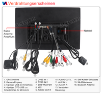 13,1" 4+64GB Android 14 Autoradio für Kia Sorento 2007-2008, 8-Kern 2K IPS Touchscreen Rückfahrkamera kabelloses CarPlay Android Auto GPS-Navigation Bluetooth 5.1 Wi-Fi DSP FM RDS 4G LTE