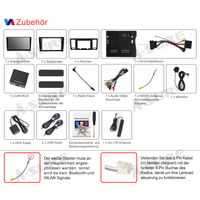 13,1" 8-Kern 4+64GB Autoradio für VW TRANSPORTER T6 2016-2021, Android 14 2K IPS Touchscreen kabelloses CarPlay Android Auto GPS-Navigation Bluetooth Wi-Fi DSP FM RDS 4G LTE