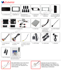 12,3 Zoll 8-Kern 4+64GB Autoradio für Low-Konfigurationsversionen (OHNE OEM-Maus) von AUDI A4/S4 B8 (2009-2016), AUDI RS4 B8 (2012-2015), Android 14 2K QLED IPS Touchscreen kabelloses CarPlay Android Auto GPS-Navigation Bluetooth Wi-Fi 4G LTE DSP FM RDS