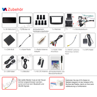 12,3 Zoll 8-Kern 4+64GB Autoradio für Mercedes Benz Vito/Viano W639 2003-2013, Android 14 2K QLED IPS Touchscreen kabelloses CarPlay Android Auto GPS-Navigation Bluetooth Wi-Fi 4G LTE DSP FM RDS USB