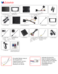 13,1" 8-Kern 4+64GB Android 14 Autoradio für Peugeot 308 ii T9 2013-2021, 2K IPS Touchscreen kabelloses CarPlay Android Auto GPS-Navigation Bluetooth 5.1 Wi-Fi DSP FM RDS 4G LTE