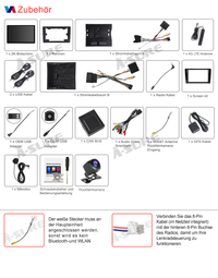 13,1" 8-Kern 4+64GB Android 14 Autoradio für Peugeot 308 ii T9 2013-2021, 2K IPS Touchscreen kabelloses CarPlay Android Auto Rückfahrkamera GPS-Navigation Bluetooth 5.1 Wi-Fi DSP FM RDS 4G LTE