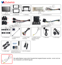 13,1 Zoll 8-Kern Android 14 4+64GB Autoradio für Hyundai Santa Fe 2006-2012, 2K QLED IPS Touchscreen kabelloses CarPlay Android Auto 4G LTE GPS-Navigation Bluetooth Wi-Fi DSP FM RDS USB