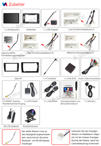 13,1 Zoll 8-Kern Android 14 4+64GB Autoradio für Renault Master 2019–2023/Opel Movano B 2019–2021/Nissan NV400 2019–2023, 2K IPS Touchscreen kabelloses CarPlay Android Auto Rückfahrkamera GPS-Navigation Bluetooth Wi-Fi DSP FM RDS 4G LTE