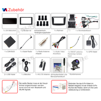 12,3 Zoll 8-Kern 4+64GB Android 14 Autoradio für Mercedes Benz Vito/Viano W639 2003-2013, 2K IPS Touchscreen kabelloses CarPlay Android Auto GPS-Navigation Bluetooth Wi-Fi 4G LTE DSP FM RDS USB Rückfahrkamera