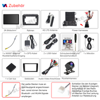 13,1 Zoll 8-Kern 4+64GB Autoradio für 2-Din Fiat Ducato/Peugeot Boxer/Citroen Jumper ll/Citroen Relay, Android 14 2K IPS Touchscreen Rückfahrkamera kabelloses CarPlay Android Auto GPS-Navigation Bluetooth 5.0 Wi-Fi 4G LTE DSP FM RDS USB Lenkradsteuerung