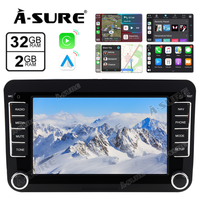 A-Sure 7" Android 11 GPS Navi CarPlay Autoradio BT für VW GOLF 5 6 PASSAT TIGUAN TOURAN