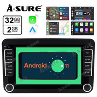 2+32GB Wireless Carplay & Android Auto 11 GPS Navi Car Radio for VW Passat Polo Touran Tiguan Golf Sharan Caddy