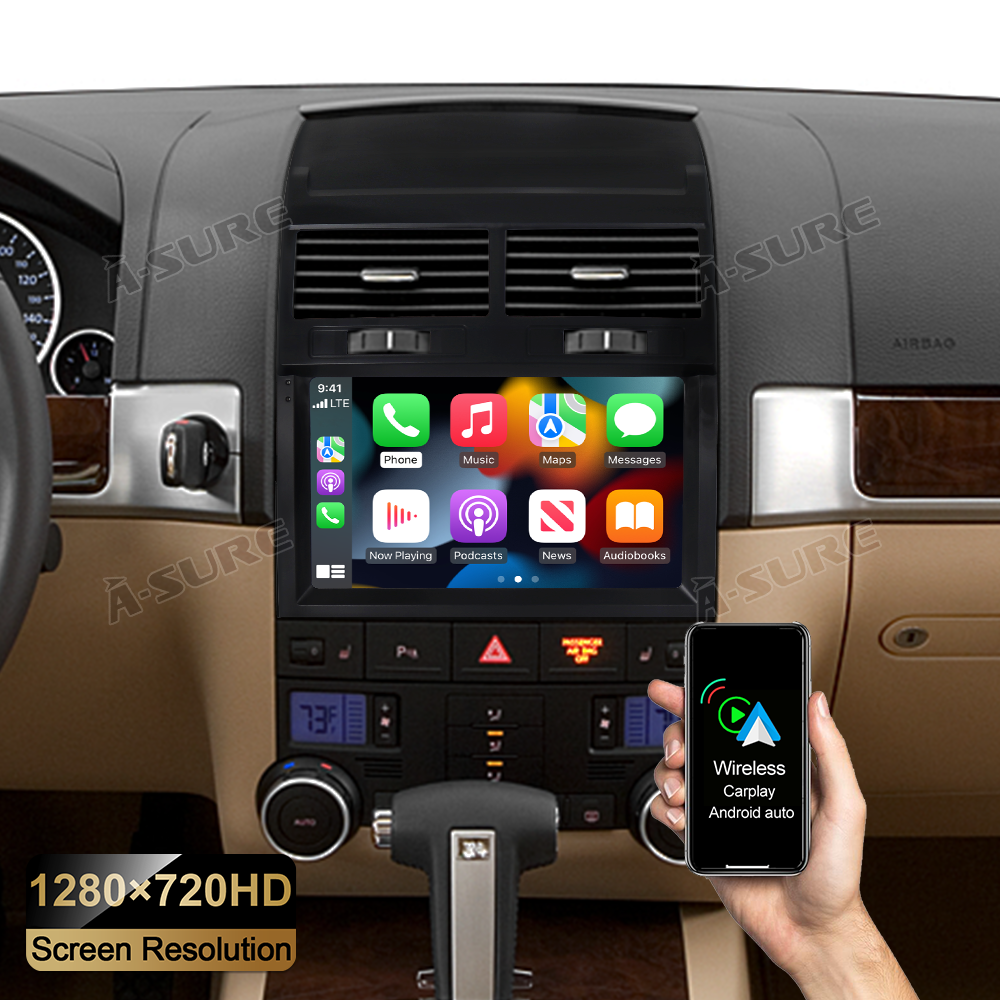 9'' 2+32GB Android 11 Sat Nav Carplay Stereo GPS Radio For VW Touareg