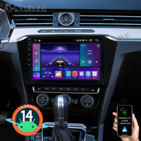 10,1 Zoll 2+64GB Android 14 Autoradio für VW Passat B8 2015-2019, 1280HD IPS Touchscreen kabelloses CarPlay Android Auto GPS-Navigation Bluetooth 5.0 Wi-Fi DSP FM RDS USB Rückfahrkamera
