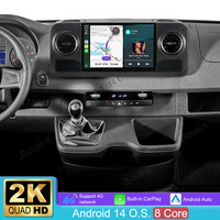 13,1 Zoll 8-Kern 4+64GB Autoradio für Mercedes Benz Sprinter Freightliner W907 VS30 MK3 2019-2023, Android 14 2K IPS Touchscreen kabelloses CarPlay Android Auto GPS-Navigation Bluetooth Wi-Fi DSP FM RDS 4G LTE
