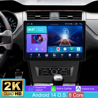 13,1 Zoll 8-Kern 4+64GB Android 14 Autoradio für Ford Mustang 2010-2014, 2K IPS Touchscreen kabelloses CarPlay Android Auto GPS-Navigation Bluetooth Wi-Fi 4G LTE Lenkradsteuerung DSP FM RDS USB