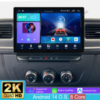 13,1 Zoll 8-Kern Android 14 4+64GB Autoradio für Renault Master 2019–2023/Opel Movano B 2019–2021/Nissan NV400 2019–2023, 2K IPS Touchscreen kabelloses CarPlay Android Auto GPS-Navigation Bluetooth Wi-Fi DSP FM RDS 4G LTE