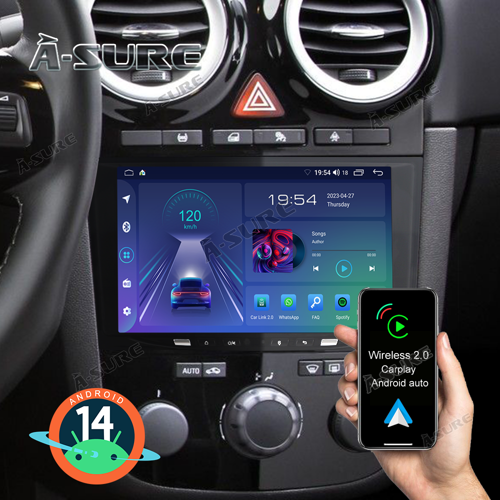 Android 13 car radio 9 inch touch screen 8-core for Opel Corsa D 2007-2012 WiFi Wireless Android Car&Wireless Carplay Bluetooth WiFi 4G GPS RDS AM/FM