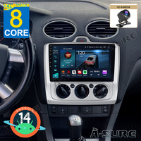 8-Kern 4+64GB Android 14 Autoradio für Ford Focus MK2 2004-2011, 9 Zoll 1280HD IPS Touchscreen kabelloses CarPlay Android Auto 4G LTE GPS-Navigation Bluetooth 5.0 Wi-Fi DSP FM RDS USB Rückfahrkamera