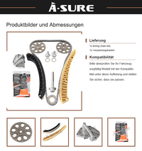 Timing Chain Kit for SEAT Cordoba Ibiza Skoda Fabia Roomster VW Polo