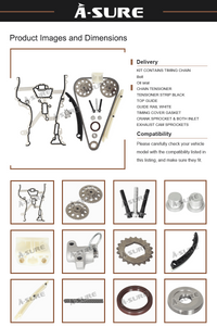 Timing Chain Kit for Hyundai Accent i20 i30 IX20 KIA Carens Cee'D Cerato Pro Rio Soul Venga