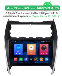 10,1 Zoll 2 + 32 GB Wireless Carplay Android Auto Autoradio Radio Navigation Headunit für Toyota Camry 2012–2014 JBL mit Pixel 1280 x 720